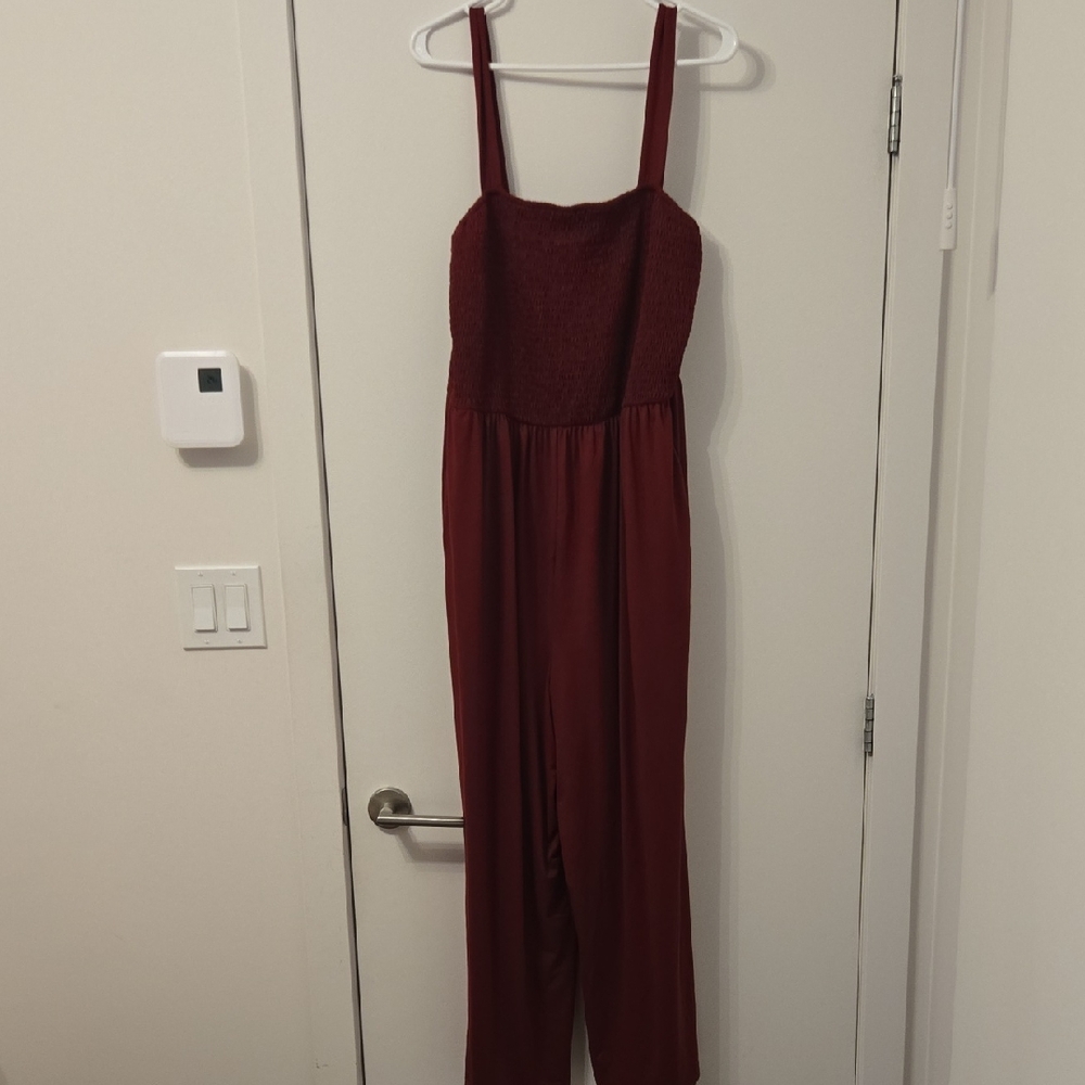 Burgundy Jumpsuit